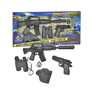 ست تفنگ اسباب بازی فلزی پلیس گانهر Gonher مدل 446.6_اسباب بازی